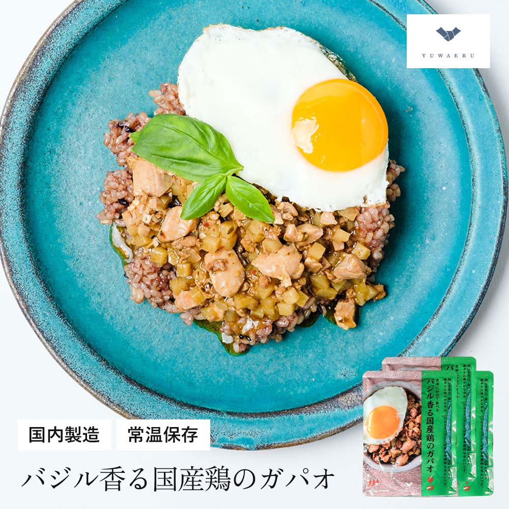 バジル香る国産鶏のガパオ 【140g×3�