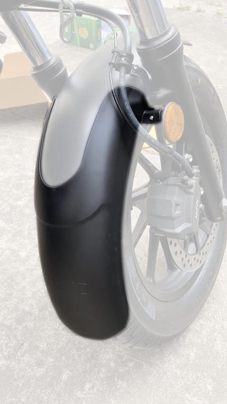 motokano Rebel レブル 250 500 に適用 フロントフェンダー 延長 20cm 無傷装着