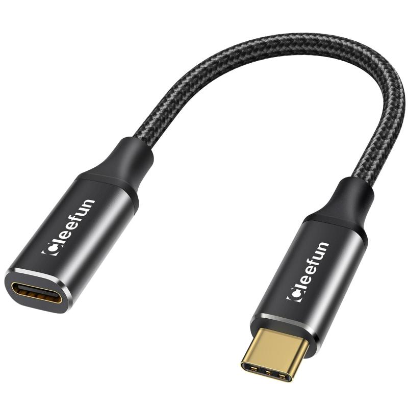 CLEEFUN USB C 延長ケーブル 100W/5A PD急速充電 タイプC 延長コード 高耐久ナイロンMacBook Pro Switch iPad Proなど様々なusb-cデバイスに対応