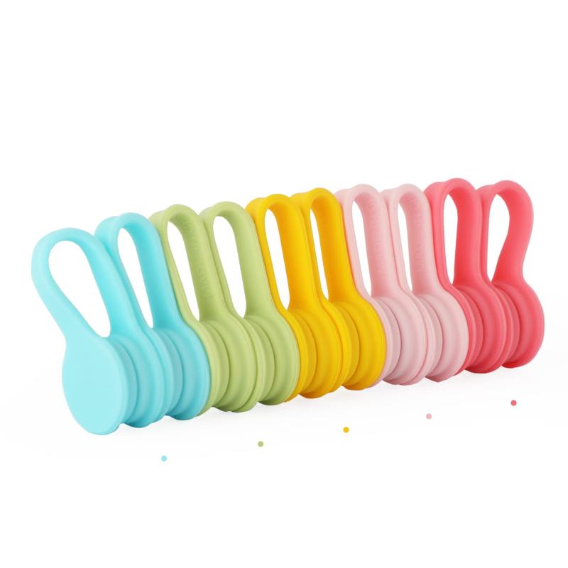 Viaky ケーブルクリップ ケーブルホルダー 新型 マグネット コードクリップ コードホルダー コードフック 磁力 巻き取り コード 管理 USBケーブル イヤフォン ケーブルまとめる