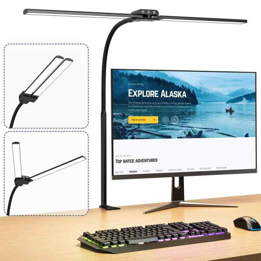 デスクライト LEDダブル光源電気スタンド デスクライト LEDダブル光源電気スタンド