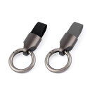 SODOI キーホルダー 車 バイク カラビナ フック ダブル リング 革キーホルダー ファッションキーホルダー シンプル メンズ レディース 本革 キーバッグ...