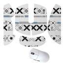 Lamzu Maya 用 マウスグリップ テープ 【NOUKAJU】 Lamzu Maya ゲーミングマウス 用 滑り止めグリップテープ 極薄 優れる吸水性 アンチスリップ テープ ゲーミングマウス用 (ホワイト)