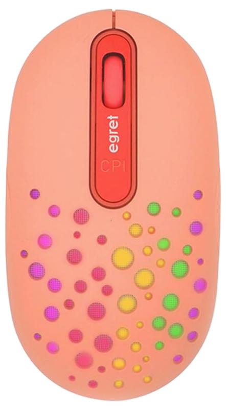 EGRET 女性向けかわいいマウス Bluetooth5.0/3.0/2.4G 3モード対応 ワイヤレス おしゃれ（HappiE）