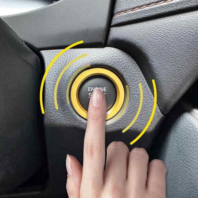 新型 トヨタ カローラクロス ヤリス 専用 エンジンスタート スターターリング アルミカバー アクセサリ..