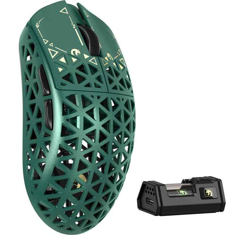 MAMBASNAKE M5 Ultra カーボンファイバー製無線ゲーミングマウス 超軽量39g±3 PAW3950MAX ワイヤレス 8000hz 2.4g/bluetooth/USB-C Nordic52840