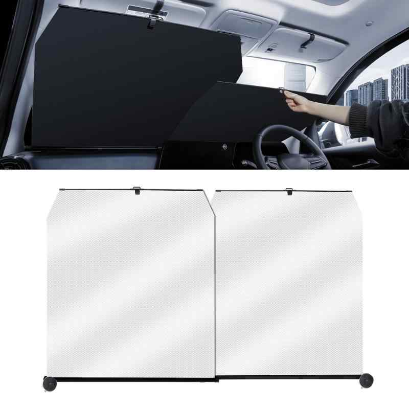 【2025年改良型】Mozan ロール式 サンシェード 【吸盤角度調整可能で多車種適応】フロント 自動ロール..