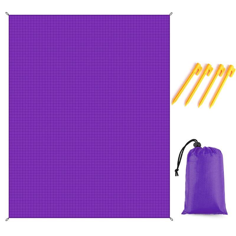 レジャーシート 軽量ビーチマット100*140cm 携帯ピクニックマット コンパクト 収納袋付き 耐水 速乾 ア..