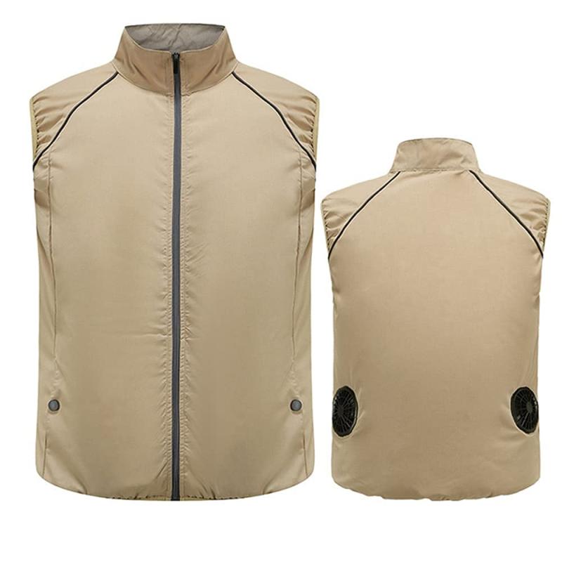 [circle chocolate] 空調作業服 冷却服 空冷服 冷房服 作業着 ベスト 薄着 ファン付き 熱中症対策 日焼け対策 釣り アウトドア スポーツ ゴルフ 登山 男女兼用…