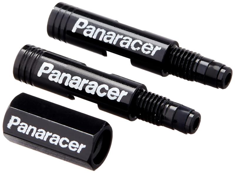 パナレーサー(Panaracer) バルブエクステンダー (ブラック/ブルー) (20mm/50mm) 2本セット [2ピース仏式用] コアツール付属