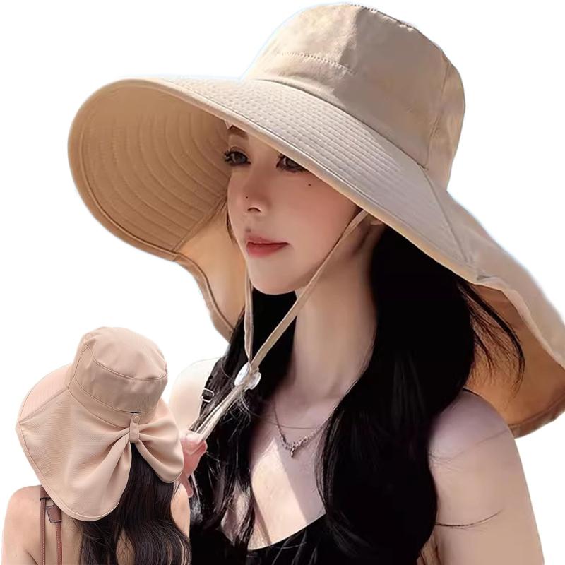 [Kanesuki] 【軽量涼感】uvカット 帽子 レディース 春夏 つば広 小顔効果 あご紐 紫外線カット【撥水加工・UPF50+】完全遮光 紫外線対策 日焼け防止 通気 日除けハット 日焼け 帽子 自転車 登山(3)