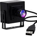 ELP Webカメラ 100万画素 広角 魚眼レンズ HDミニUSBカメラ CMOS OV9712センサー H.264 720Pウェブ Windows/Mac/Linux/Andorid 1MP Web会議用 pc 外付けUSB100W04H-BL170|詳細画像