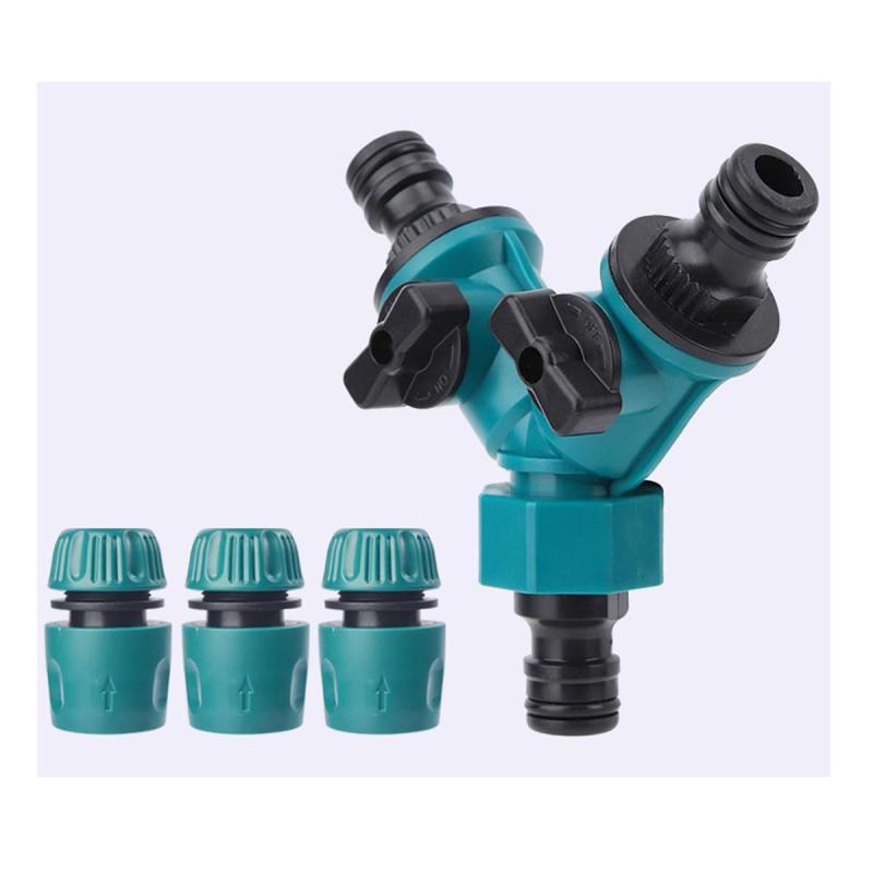 CHYG 蛇口 ホース 散水コネクタ 蛇口 直接 蛇口分岐 ホース分岐コネクター 2方向蛇口 散水用具Y型 4点..