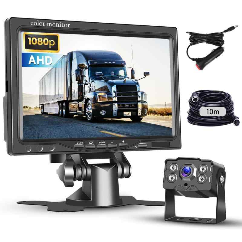 Hodozzy バックカメラキット 7インチLCDモニターと2リアビューカメラ