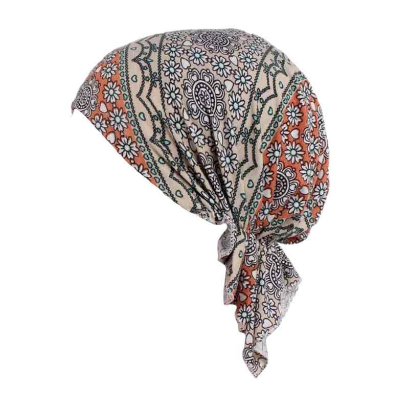 [Jixin4you] ケア帽子 抗がん剤 ターバンキャップ バンダナ 帽子 レディース 花柄 オシャレ コットン ..