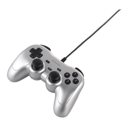 iBUFFALO USBゲームパッド 12ボタン 振動機能付 BSGP1204