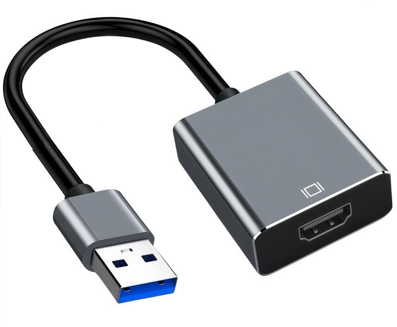 USB HDMI 変換アダプタ ドライバー内蔵 USBディスプレイアダプタ 5Gbps高速伝送 usb hdmi 変換 ケーブル