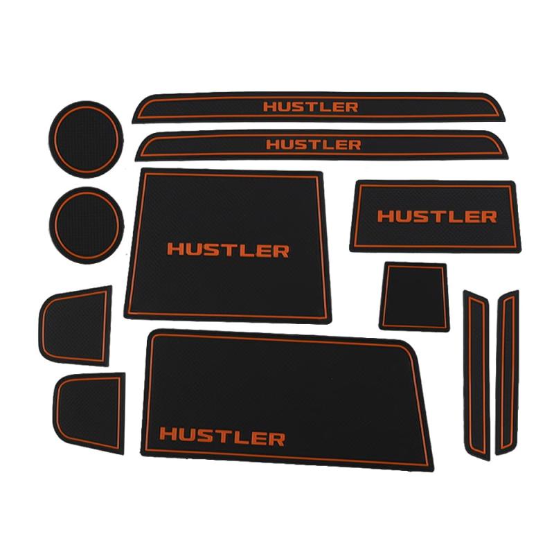 SAWAKAKI スズキ ハスラー MR52S MR92S 専用 インテリアラバーマット ドアポケットマット ラバーマット..