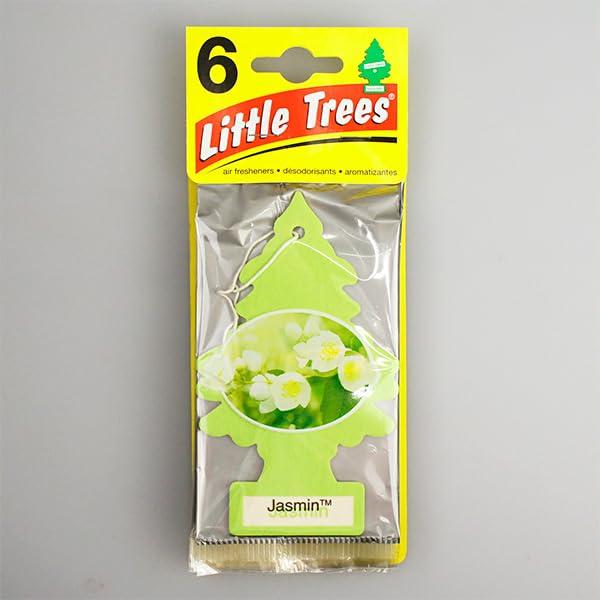 リトルツリー エアフレッシュナー お得な6枚組 ジャスミン（ Little Trees Air Fresheners 6pac Jasmin..