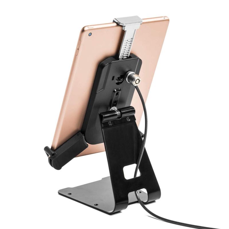 サンワダイレクト iPad・タブレット用 セキュリティスタンド セキュリティワイヤー・鍵付 200-SL057