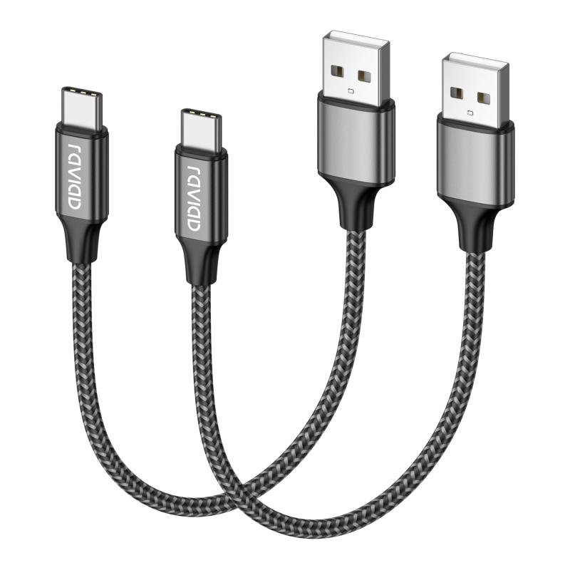 RAVIAD USB Type C ケーブル タイプ C ケーブル 3A 急速充電 高速データ転送 高耐久ナイロン編み USB-A to USB-C Galaxy S21 S10+ S9 S8、Note 10 9 その他Android USB-C機器対応