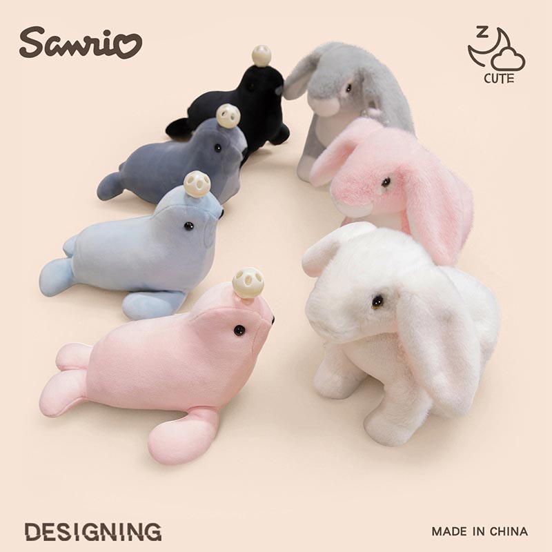 動物 ぬいぐるみ ウサギ 兎 アシカ 海驢 おもちゃ可愛い アニマル 抱き枕 誕生日 入学祝い 出産祝い ふわふわ もこもこ 女の子 男の子 子ども 幼児 クリスマス プレゼント 25cm 28cm