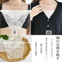 胸元隠し ブラカバー 胸元が見えないインナー 胸元カバー ブラ隠しインナー 胸の谷間を隠す 胸元カバー 2枚セット 3枚セット