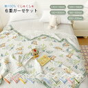2025新 ガーゼケット ブランケット 6重 タオルケット ガーゼ掛け 綿100% やわらか肌触り 肌掛け布団 通気性 吸水性 夏快眠 洗える 肌掛け 春夏 プ...