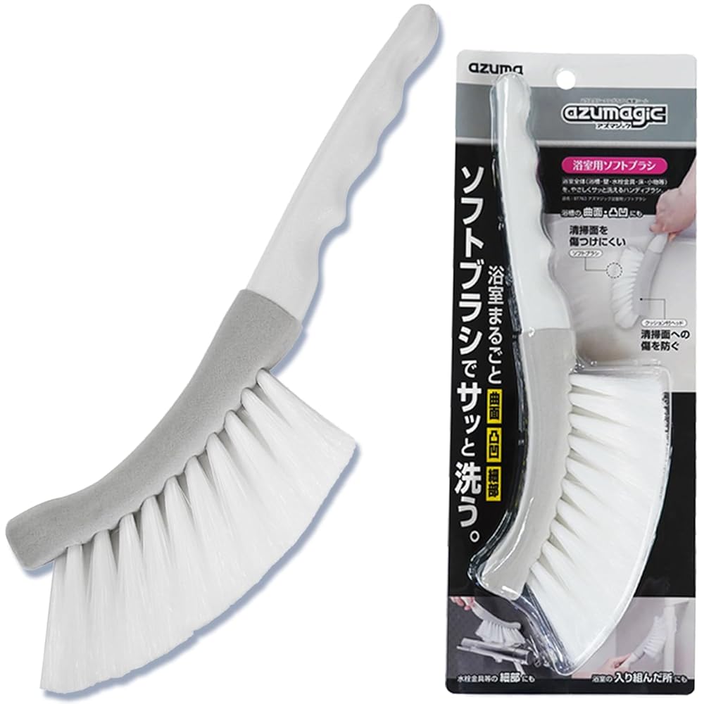 アズマ アズマジック 浴室用ソフトブラシ 洗剤の泡立て 浴室 浴室床 タイル 傷つけない プロ推奨 クリーニングブラシ BT763