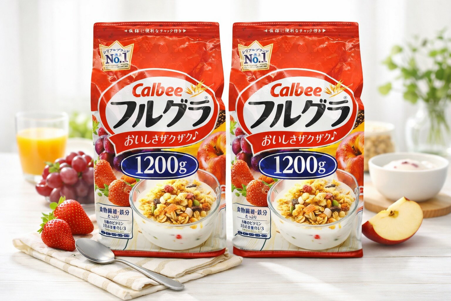 【送料無料】カルビー フルグラ 1200g2個セット 大容量 朝食 グラノーラ 人気 ランキング 食 ...
