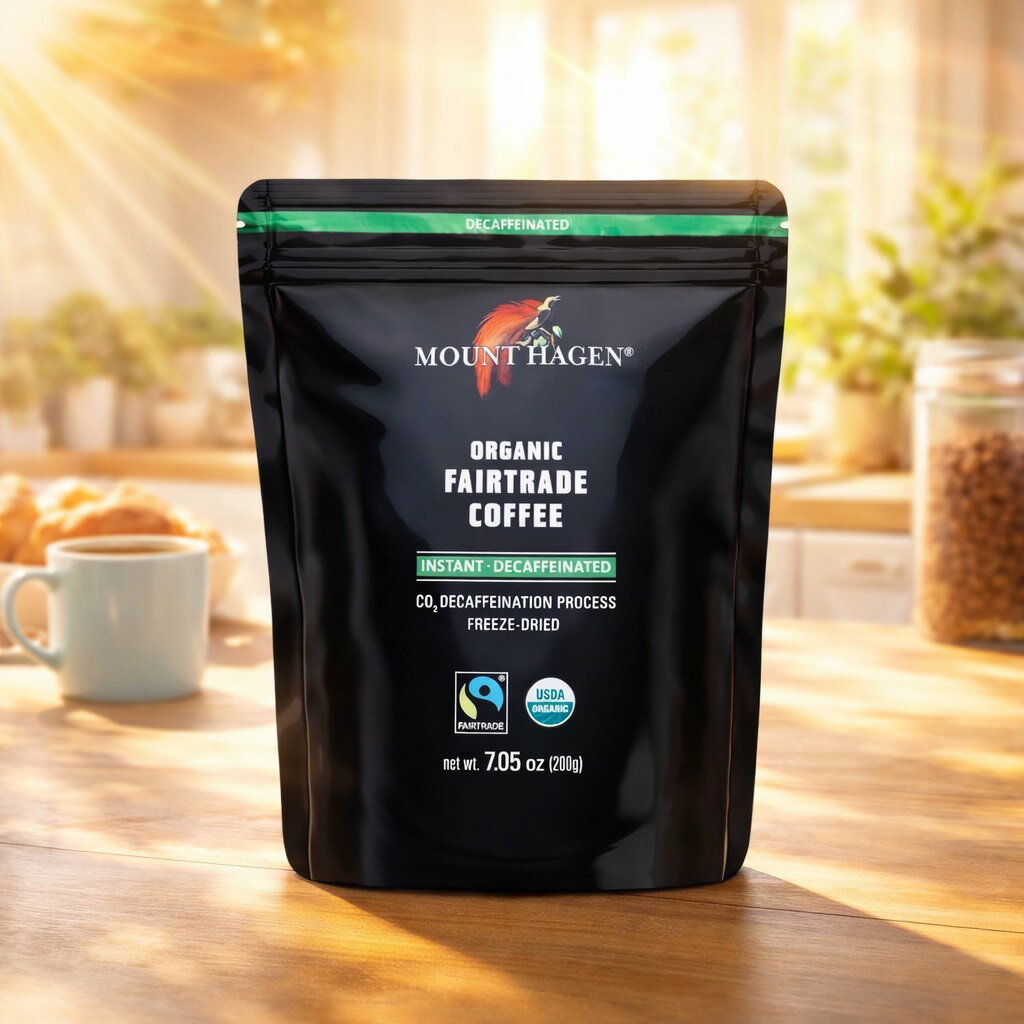 【最安値挑戦中】 マウントハーゲン オーガニック フェアトレード インスタントコーヒー カフェインレ..
