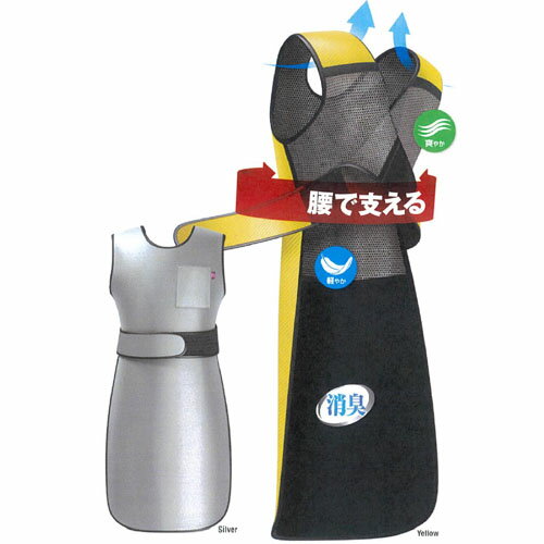 【一般医療機器】 HAGOROMOワンダーライト フィットエプロン 鉛当量0.35mmPb ゴールド L WFA5-25 S マエダ