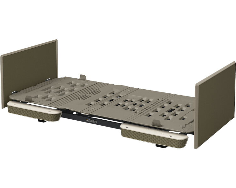 楽匠プラス　スリム　1モーター（HL）　X脚タイプ オプション受：キャメル　ボード：モスグリーン 91cm幅 KQ-A0324 パラマウントベッド TAISコード：00170-001382