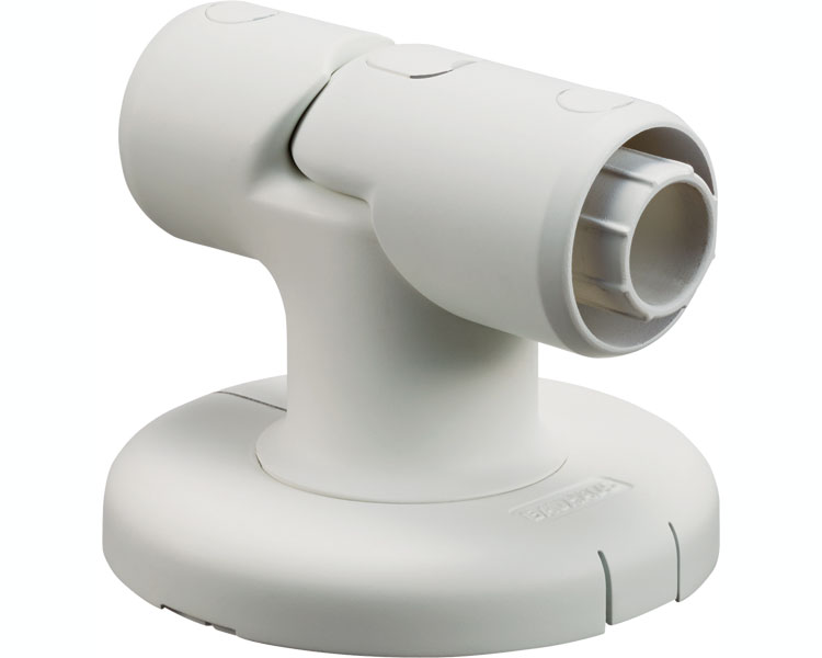 040-7314 32ソフトアクアレール　自在Lブラケット ホワイト SAQ-04W マツ六