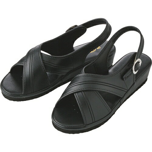 クロスサンダル ブラック LLサイズ ブラック FR-415 ファーストレイト