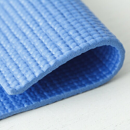 介護の三ツ矢天狗のたためるヨガマット ブルー ブルー YM-01ブル- トーン｜アングル3