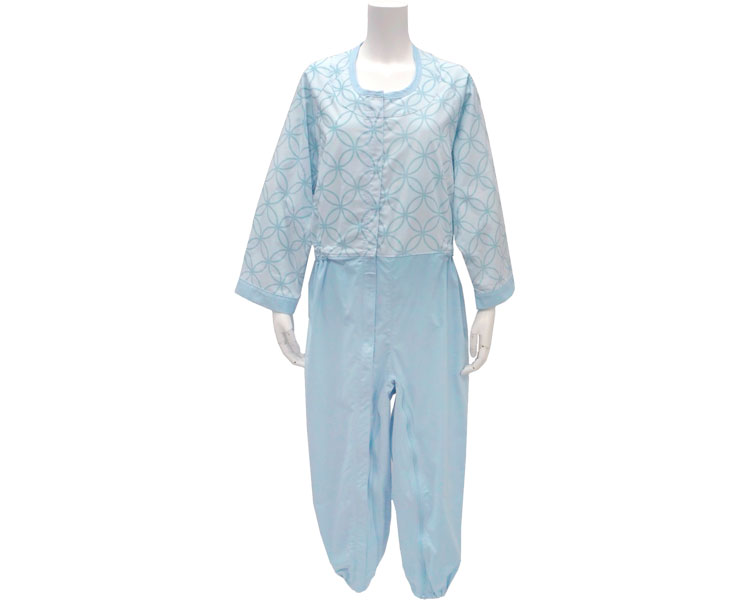 制菌介護用つなぎ（フルオープン型） ブルー S 丸昌