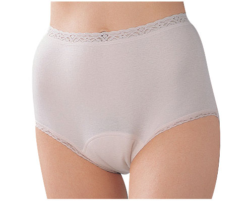 腰レースショーツ50　婦人用 ピーチベージュ S B4844C ニシキ