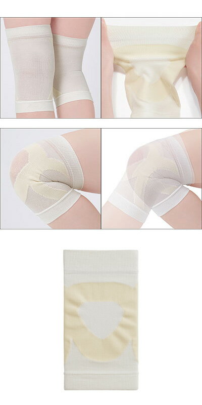 ひざを支えるシルク混サポーター　2枚入 アイボリー 046565100 セルヴァン