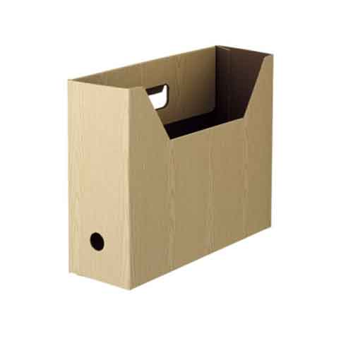 ボックスファイル WOODY A4ヨコ 木目 ナチュラル 15冊 TNWB-A4E-N オリジナル