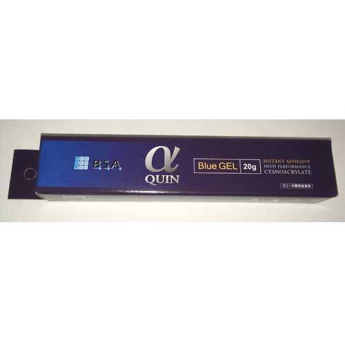 αシアノアクリレートモノマー主成分 強力瞬間接着剤 αクイン ブルーGEL(ゼリー状) 20g/本 2
