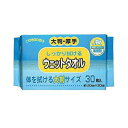 まとめ買い10パックセット ☆ウェットタオル大判厚手 30枚入 スリックスデザイン