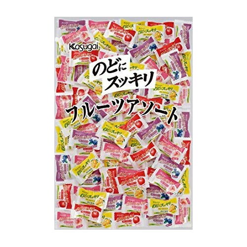 まとめ買い2セット のどにスッキリ フルーツアソート 1000g(約178粒) 春日井