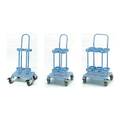 ボンベカート500Lパステルブルー 6本用 SBC-506PBL 新鋭