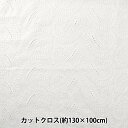 生地 『綿オールオーバーレース カットクロス 約130×100cm ホワイト LC-1MP-009』