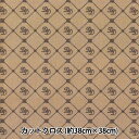 生地 『ちいさな世界のちいさな生地 スムースニット 約38×38cm モノグラムベージュ TTN-14』