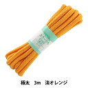 手芸ひも 『カラーひも (極太) 淡オレンジ 8』 YUSHIN 遊心【ユザワヤ限定商品】