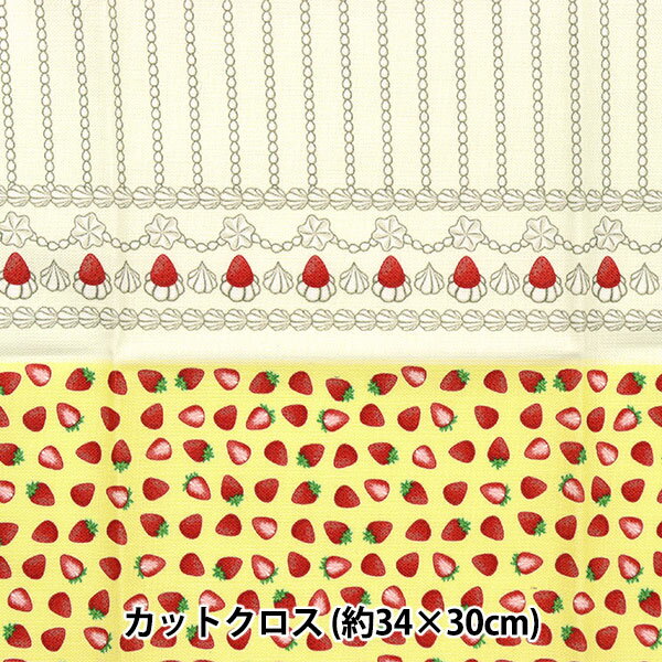生地 『カットクロス 小さな世界の小さな生地 ストロベリー TTF-20』
