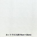 生地 『綿 和柄レース 麻の葉 カットクロス 約19×50cmパック 純白 P23716-1』