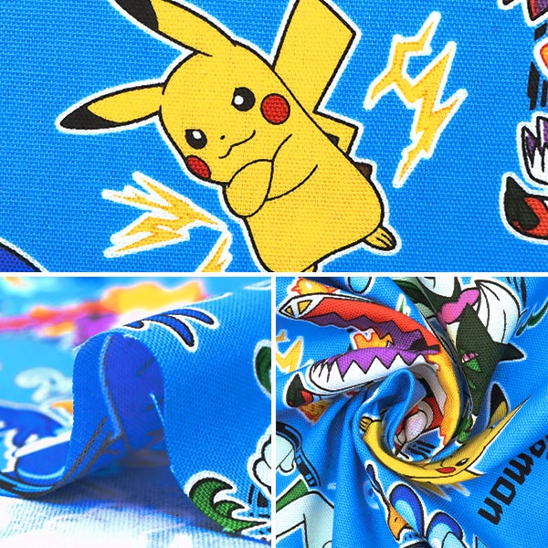 【数量5から】 生地 『オックス ポケットモンスター サックス G-6129-1A』 KOKKA コッカ